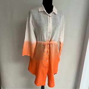 PIRE LINO Ombre Shirt Dress NWOT
